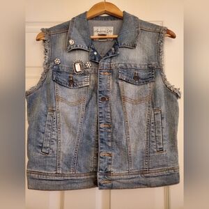 American Rag Blue Denim Vest